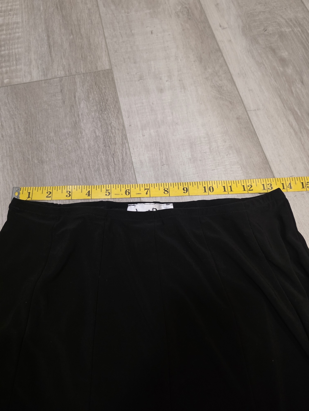 Joseph Ribkoff Black Flared Midi Skirt Size 10 Canada/USA Elegant Stretch Pull - Picture 6 of 8